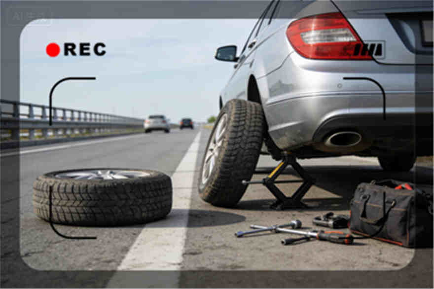 湟源高速公路爆胎-汽车换轮胎